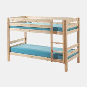 Beliche 90x200 altura 140 cm estrado incluído Vipack Pino Madeira