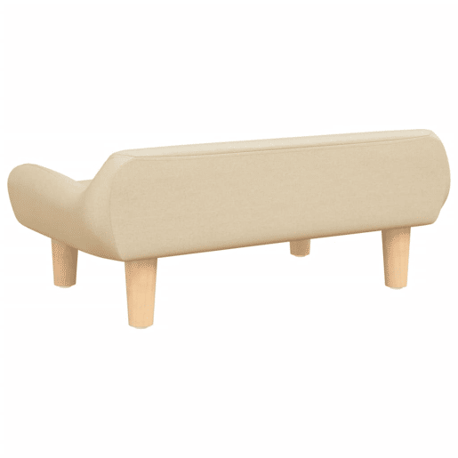 Sofá infantil - Sofá para crianças 70x40x24 cm tecido cor creme