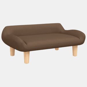 Sofá infantil - Sofá para crianças 70x40x24 cm tecido castanho