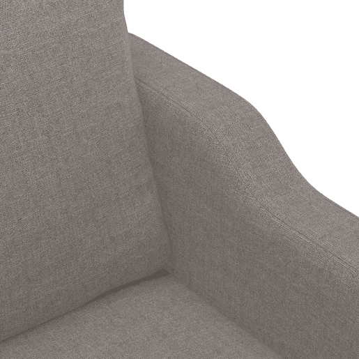 Sofá de 3 lugares - Sofá fixo tecido 180 cm cinzento-acastanhado