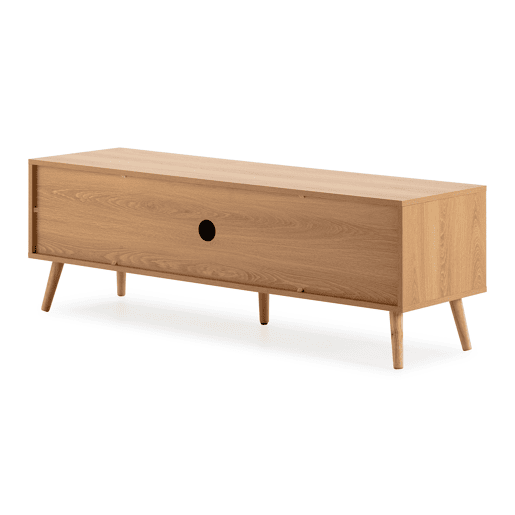 Móvel Tv Telmo 3 portas cor Carvalho 130 cm