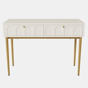 Toucador com 2 gavetas - Aglomerado - Branco