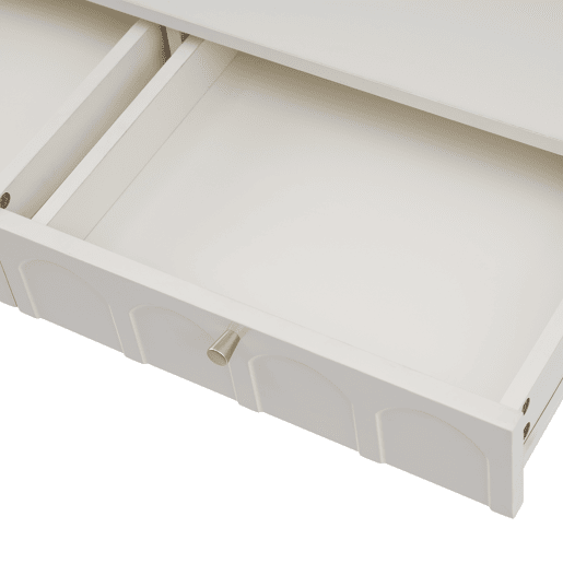 Toucador com 2 gavetas - Aglomerado - Branco