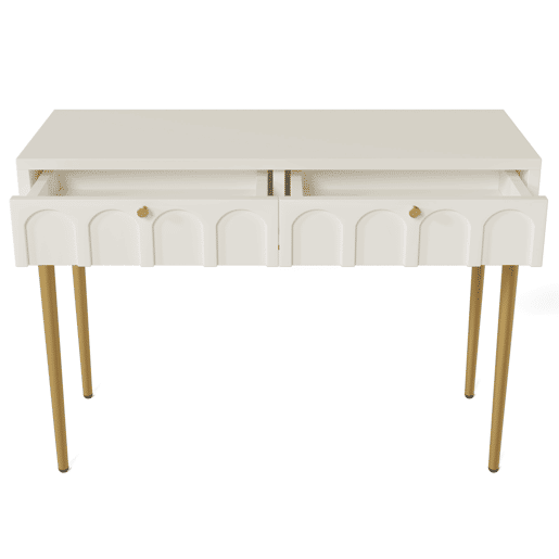 Toucador com 2 gavetas - Aglomerado - Branco