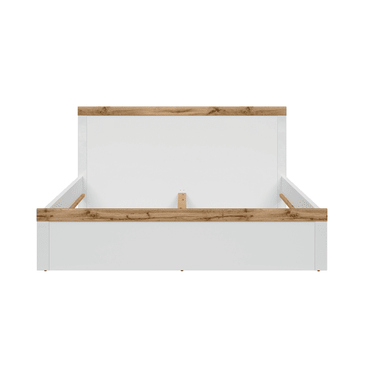 Cama 180x200 Hella Branco e Madeira