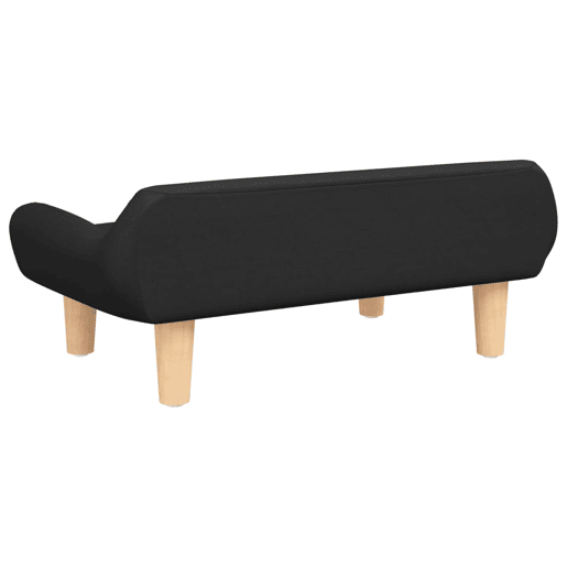 Sofá infantil - Sofá para crianças 70x40x24 cm tecido preto