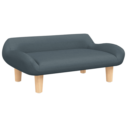 Sofá infantil - Sofá para crianças 70x40x24 cm tecido cinzento-escuro