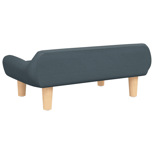 Sofá infantil - Sofá para crianças 70x40x24 cm tecido cinzento-escuro