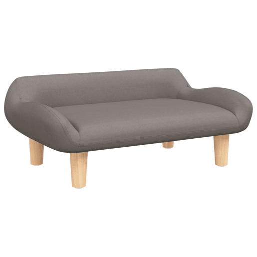 Sofá infantil - Sofá para crianças 70x40x24 cm tecido cinzento-acastanhado