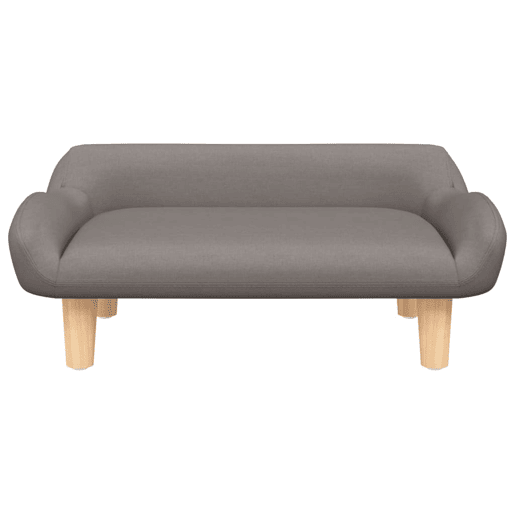 Sofá infantil - Sofá para crianças 70x40x24 cm tecido cinzento-acastanhado
