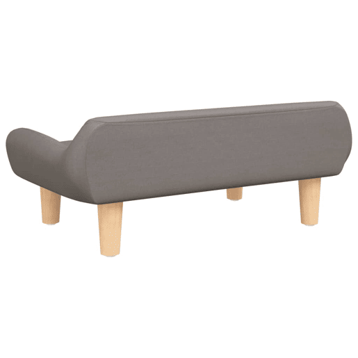 Sofá infantil - Sofá para crianças 70x40x24 cm tecido cinzento-acastanhado
