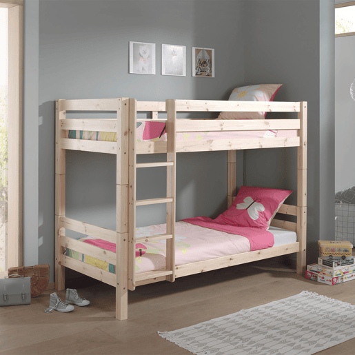 Beliche 90x200 Altura 160 cm Molas Incluídas Vipack Pino - Madeira