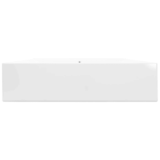 Lavatório - Lavabo - Pia de banheiro cerâmico retangular luxososo branco, furo torneira 60x46cm