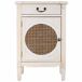 Mesita madera de 1 cajón y 1 puerta 46 Mesita madera de 1 cajón y 1 puerta 46 Blanco