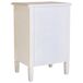 Mesita madera de 1 cajón y 1 puerta 46 Mesita madera de 1 cajón y 1 puerta 46 Blanco