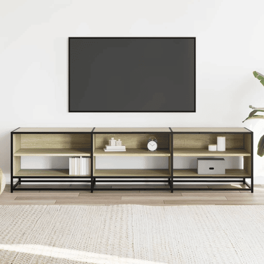 Móvel de TV - Modulo de TV - Armário de TV 180x40x46 cm derivados de madeira carvalho sonoma