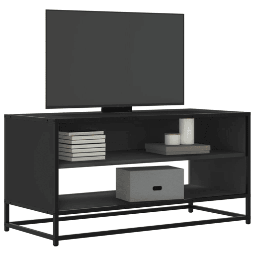 Móvel para TV - Móvel de TV - Armário de TV 91x40x46 cm derivados de madeirametal preto