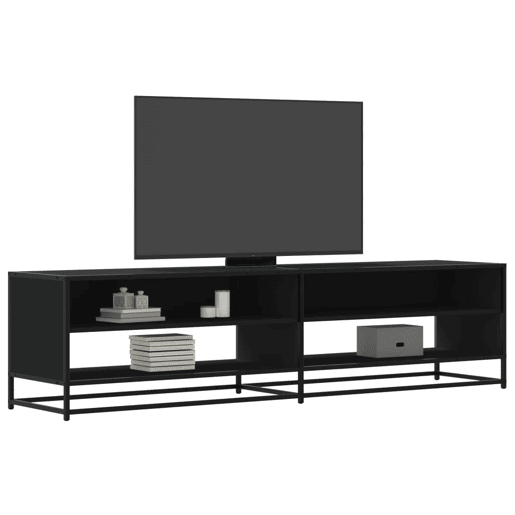 Móvel de TV - Modulo de TV - Armário de TV 180,5x40x46 cm derivados de madeira preto