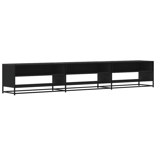Móvel de TV - Modulo de TV - Armário de TV 270x40x46 cm derivados de madeira preto