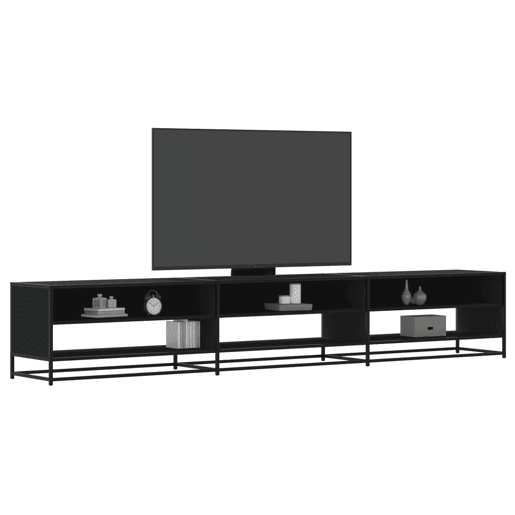 Móvel de TV - Modulo de TV - Armário de TV 270x40x46 cm derivados de madeira preto