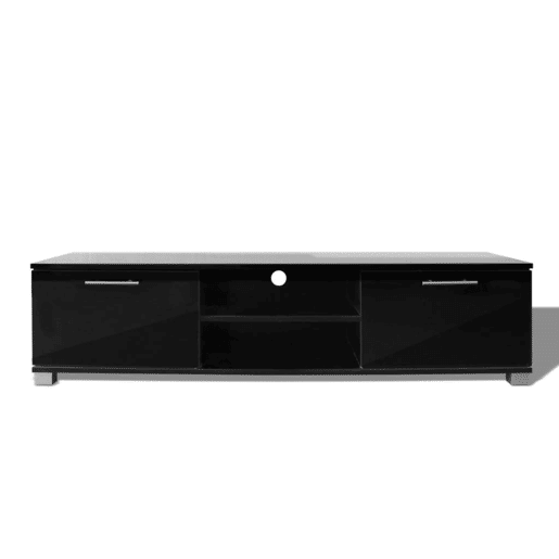 Móvel de TV - Modulo de TV - Armário de TV 120x40,5x35 cm preto brilhante