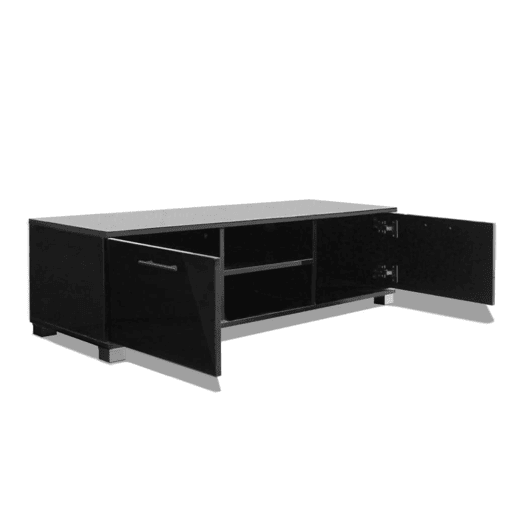 Móvel de TV - Modulo de TV - Armário de TV 120x40,5x35 cm preto brilhante
