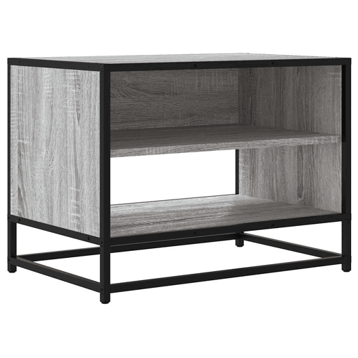 Móvel TV - Modulo de TV - Armário de TV 61x40x46 cm derivados madeirametal cinzento sonoma
