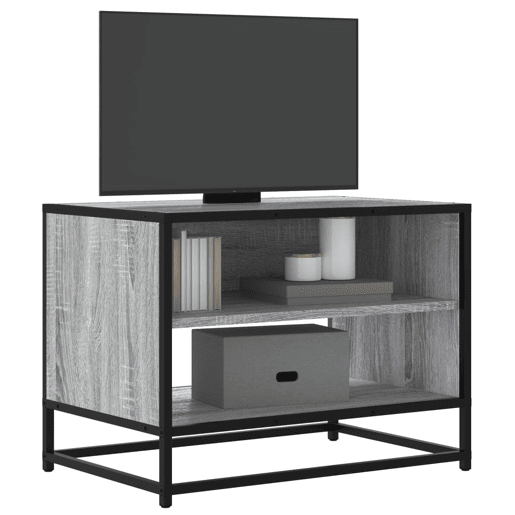 Móvel TV - Modulo de TV - Armário de TV 61x40x46 cm derivados madeirametal cinzento sonoma