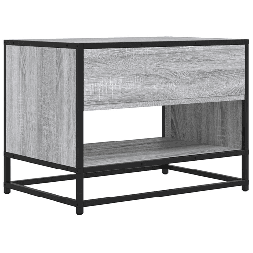 Móvel TV - Modulo de TV - Armário de TV 61x40x46 cm derivados madeirametal cinzento sonoma
