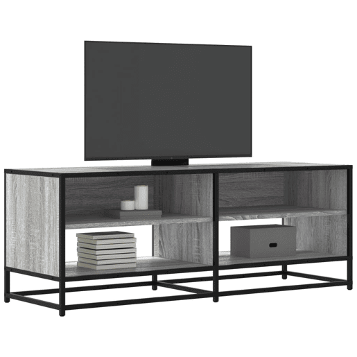 Móvel TV - Modulo de TV - Armário de TV 120,5x40x46 cm derivados madeirametal cinzento sonoma