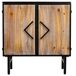 Aparador de metal y madera 2 puertas Aparador de metal y madera 2 puertas Negro