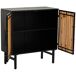 Aparador de metal y madera 2 puertas Aparador de metal y madera 2 puertas Negro