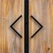 Aparador de metal y madera 2 puertas Aparador de metal y madera 2 puertas Negro