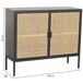 Aparador de metal y madera 2 puertas, Aparador de metal y madera 2 puertas, Negro