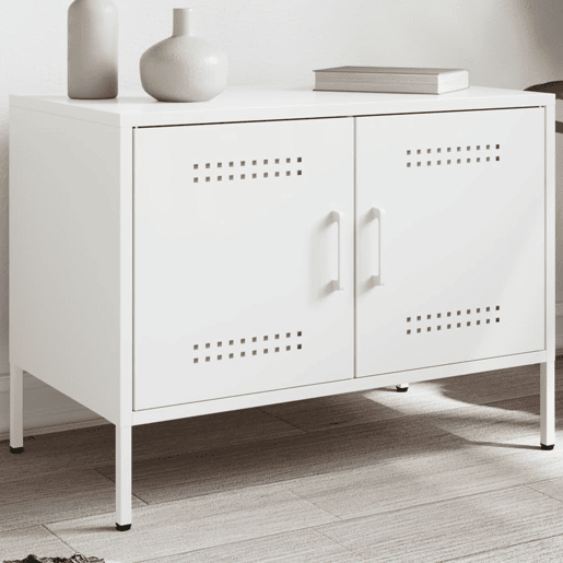 Móvel de TV - Modulo de TV - Armário de TV 68x39x50,5 cm aço branco