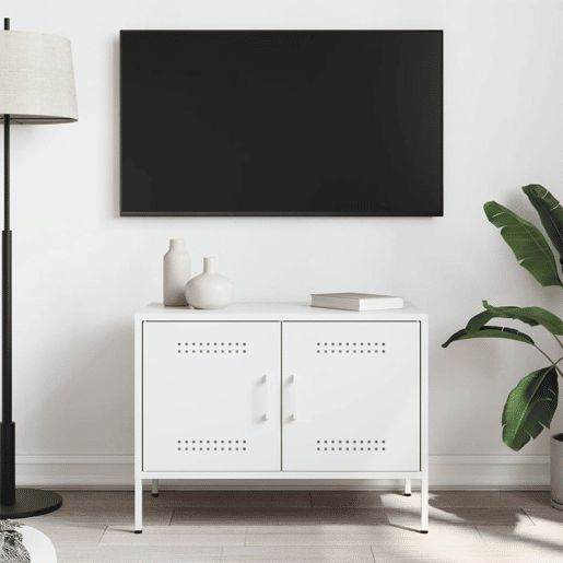 Móvel de TV - Modulo de TV - Armário de TV 68x39x50,5 cm aço branco