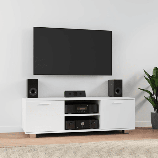 Móvel de TV - Modulo de TV - Armário de TV 120x40,5x35 cm derivados de madeira branco