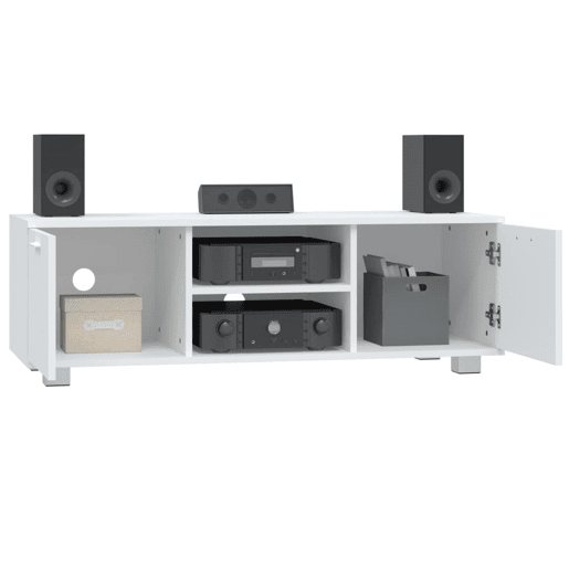 Móvel de TV - Modulo de TV - Armário de TV 120x40,5x35 cm derivados de madeira branco