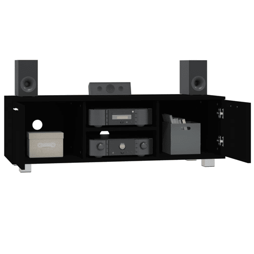 Móvel de TV - Modulo de TV - Armário de TV 120x40,5x35 cm derivados de madeira preto Móvel de TV - Modulo de TV - Armário de TV 120x40,5x35 cm derivados de madeira preto