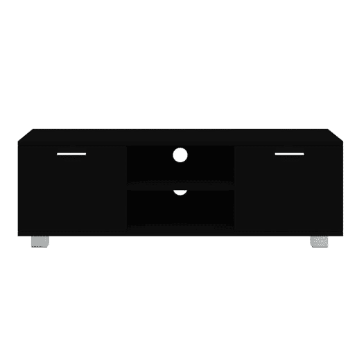 Móvel de TV - Modulo de TV - Armário de TV 120x40,5x35 cm derivados de madeira preto Móvel de TV - Modulo de TV - Armário de TV 120x40,5x35 cm derivados de madeira preto