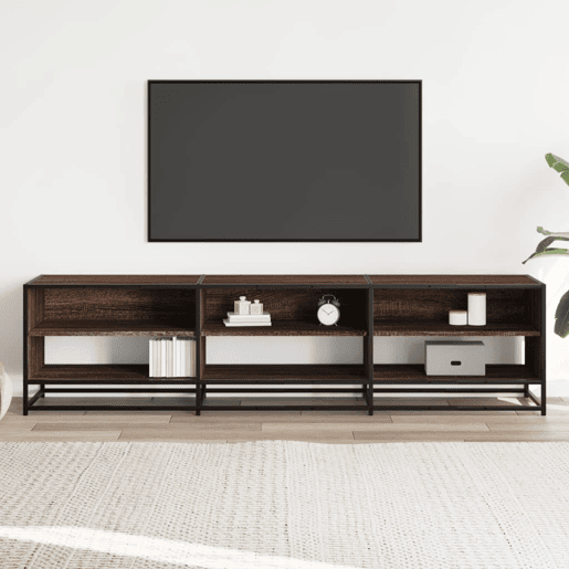 Móvel de TV - Modulo de TV - Armário de TV 180x40x46 cm derivados de madeira carvalho castanho