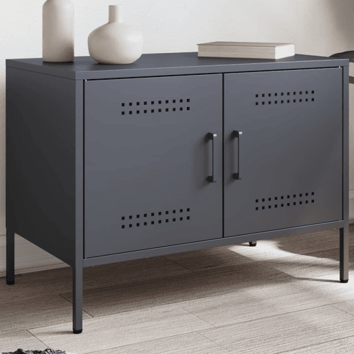Móvel de TV - Modulo de TV - Armário de TV 68x39x50,5 cm aço antracite