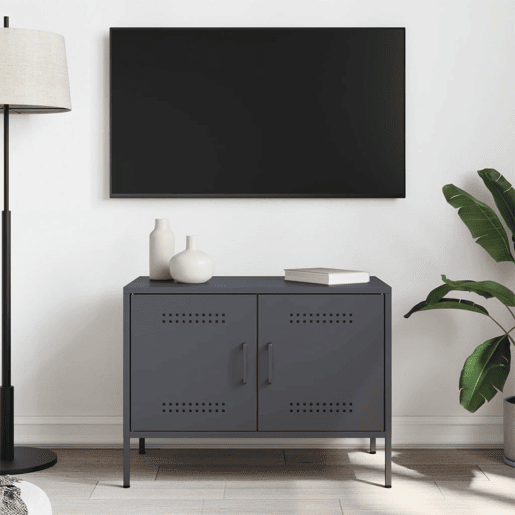 Móvel de TV - Modulo de TV - Armário de TV 68x39x50,5 cm aço antracite