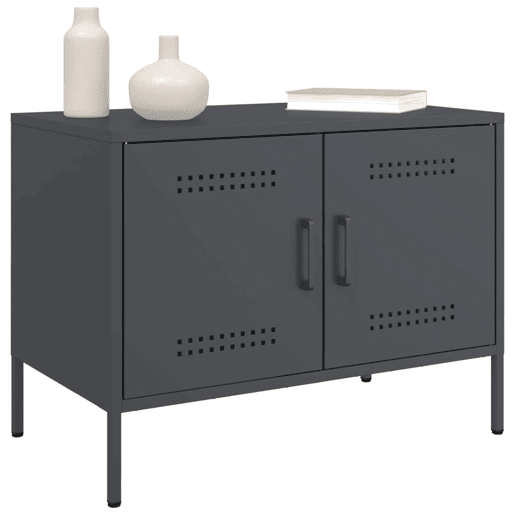 Móvel de TV - Modulo de TV - Armário de TV 68x39x50,5 cm aço antracite