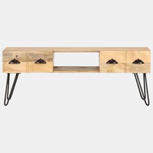 Móvel de TV - Modulo de TV - Armário de TV 120x35x45 cm madeira de mangueira maciça