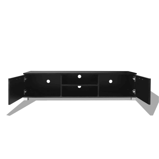 Móvel de TV - Modulo de TV - Armário de TV 140x40,5x35 cm preto brilhante