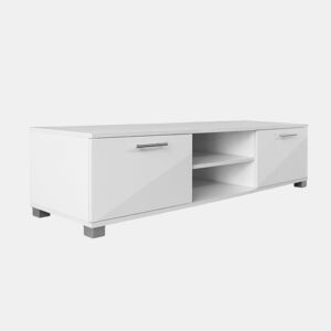 Móvel de TV - Modulo de TV - Armário de TV 120x40,5x35 cm branco brilhante