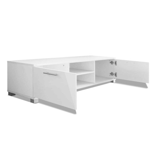 Móvel de TV - Modulo de TV - Armário de TV 120x40,5x35 cm branco brilhante