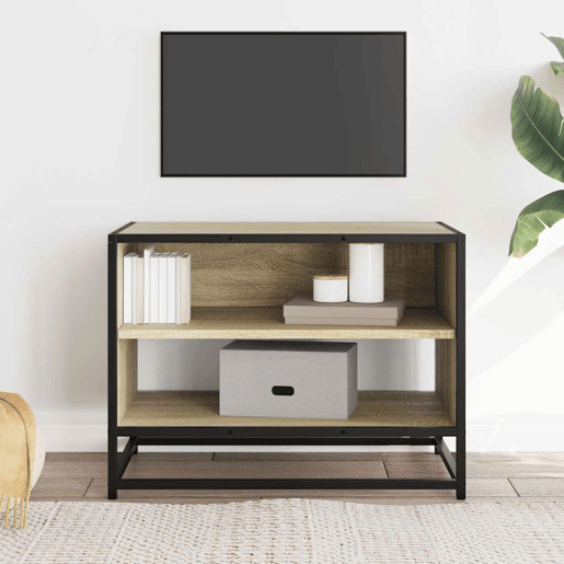 Móvel TV - Modulo de TV - Armário de TV 61x40x46 cm derivados madeirametal carvalho sonoma
