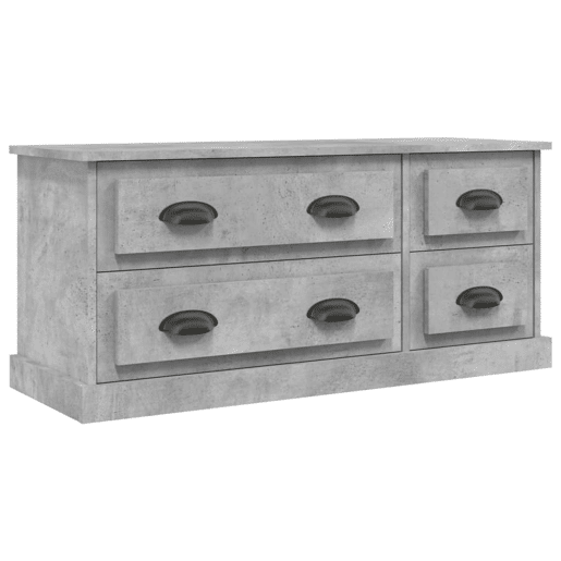 Móvel p TV, Armário de TV 100x35,5x45cm derivados de madeira cinzento cimento